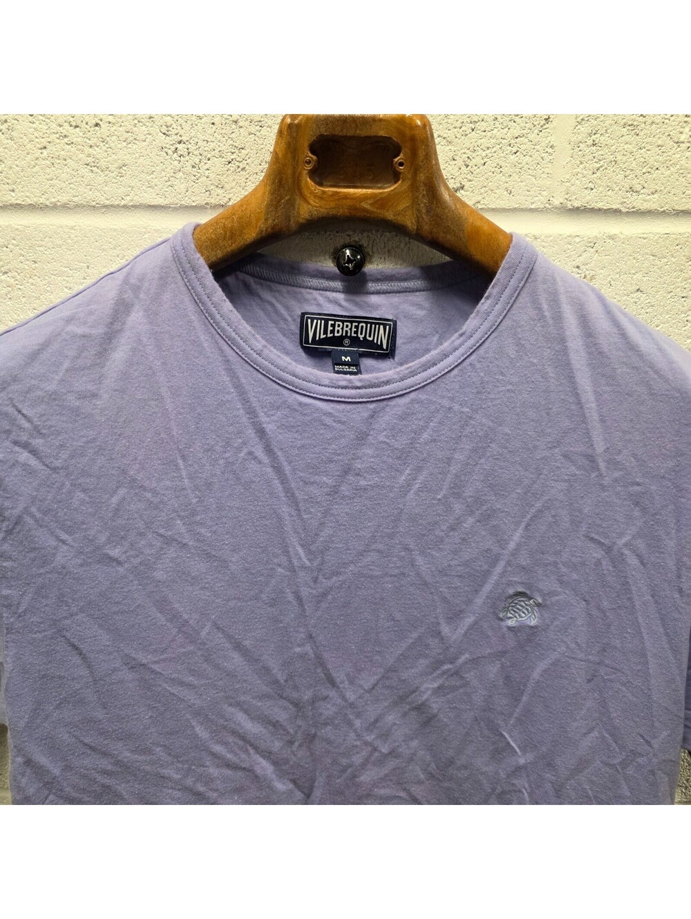Vilebrequin Lavender Lightweight 100% Cotton Tee Shirt 19x26 M Medium Lilac